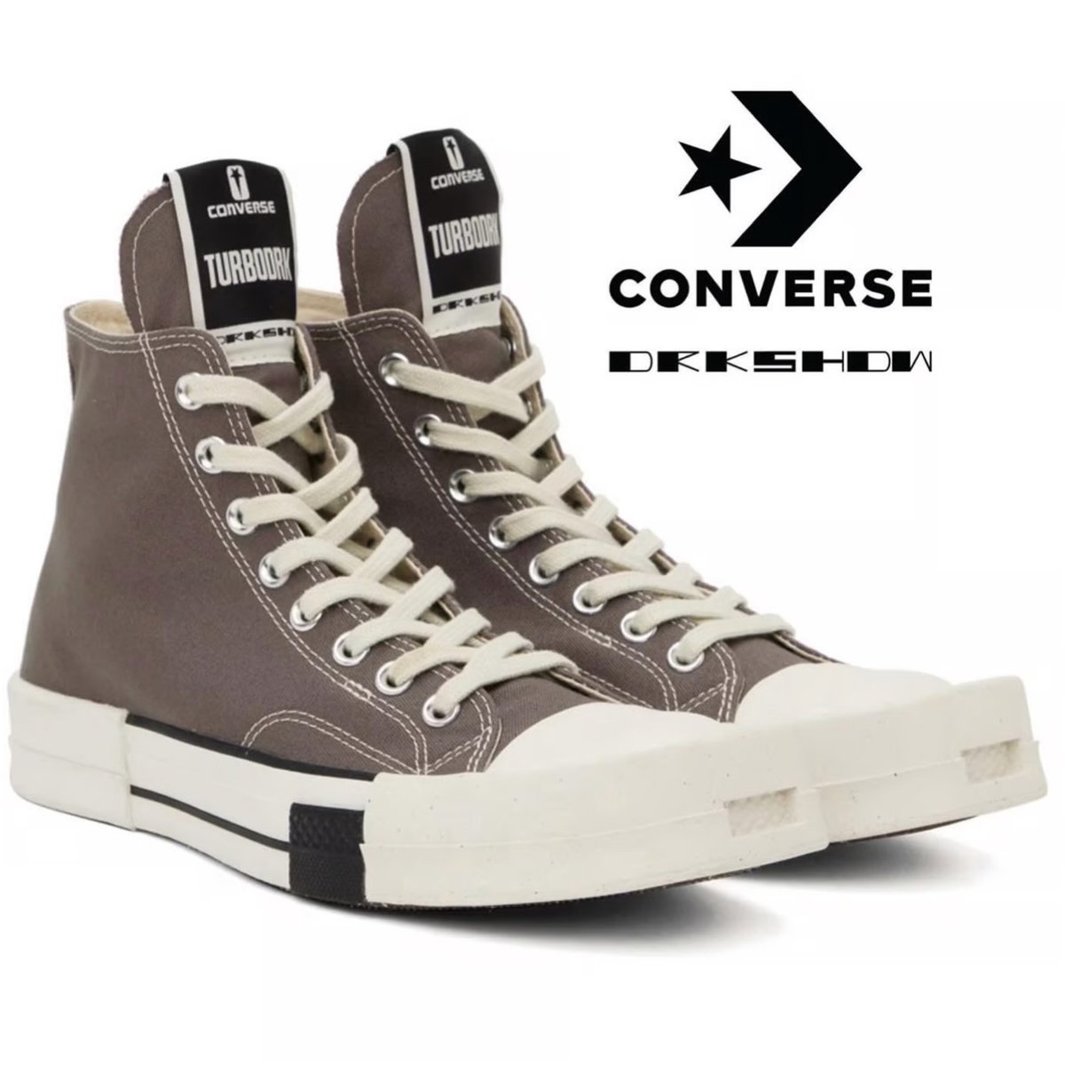 国内発送関税込み Rick Owens Turbodrk ハイトップスニーカー CONVERSE × Rick Owens/TURBODRK Hight Cut SNEAKE