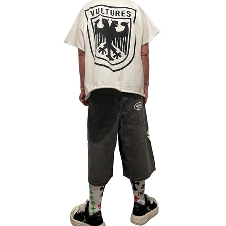 VANSON / Skalton Bones Denim Shorts "BLACK"