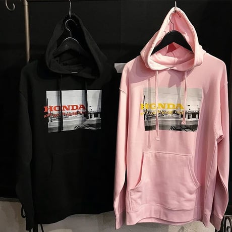 Anti Social Social Club × HONDA /LOGO Hoodie BLACK