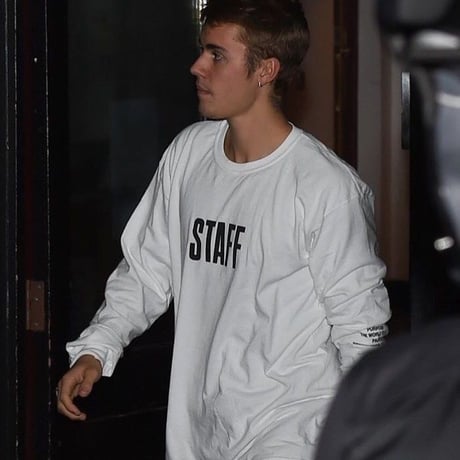 Purpose tour/Justin bieber official STAFF Long sleeve