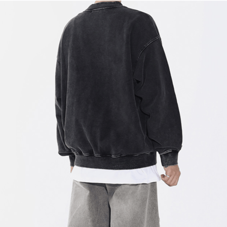 SAINT PAIN/Metal Logo wash Sweatshirt