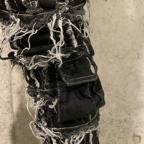 Cooper 9/ Destroyer Cargo Stack Denim "BLACK"