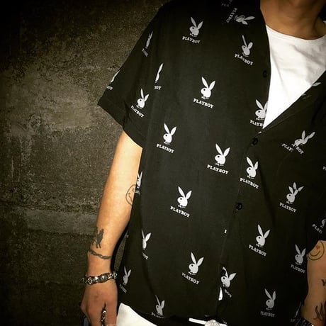 US限定　PLAY BOY/ALOHA SHIRTS  BLACK