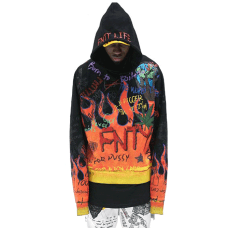 FNTY/Flying Blaze Hoodie  BLACK