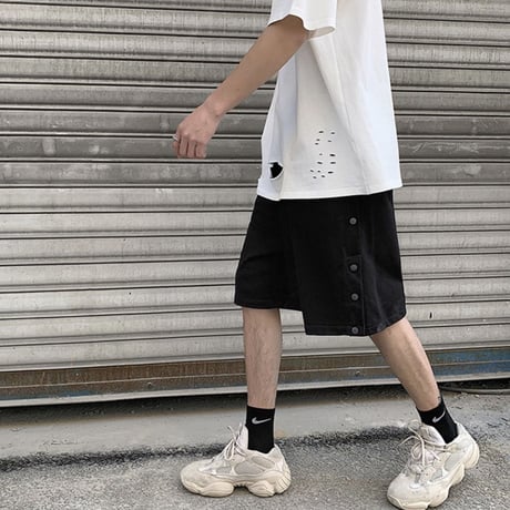 URKOOL/SNAP SHORTS　BLACK