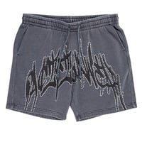 Rhinestone washed Shorts