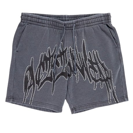 Rhinestone washed Shorts