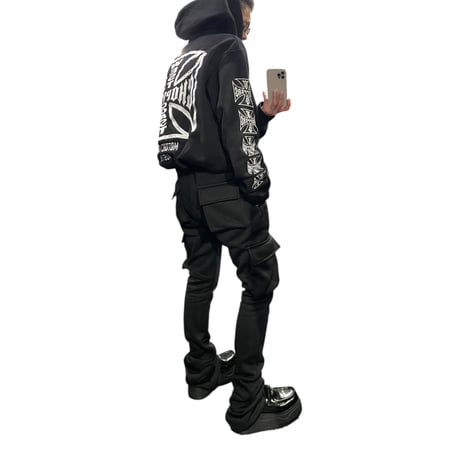 West Coast Choppers/ W.C.C Logo Hoodie "BLACK"