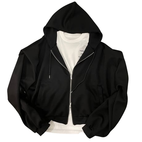 Mismatch NYC/ Short Zip Up hoodie