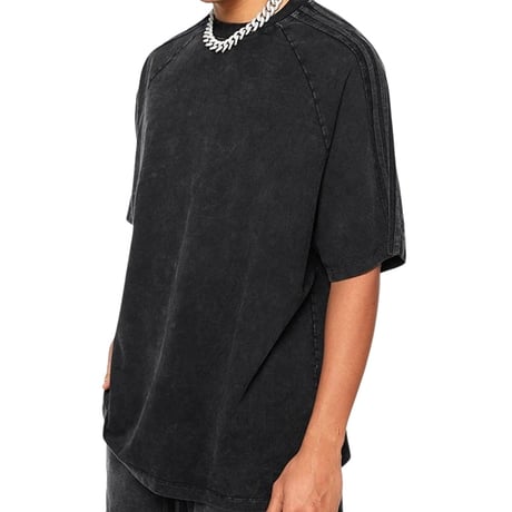 Mismatch NYC/Washed Line Tee  "BLACK" (SET UP)