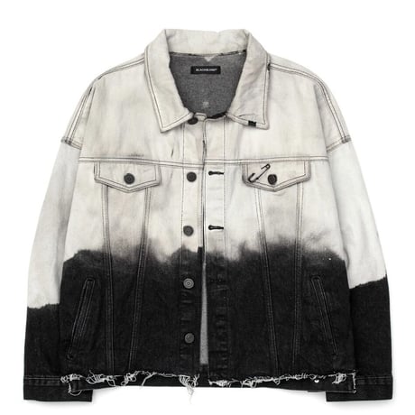 BLACK BLOND/HAND CUSTOM BLEACH Denim Jacket(BLACK)
