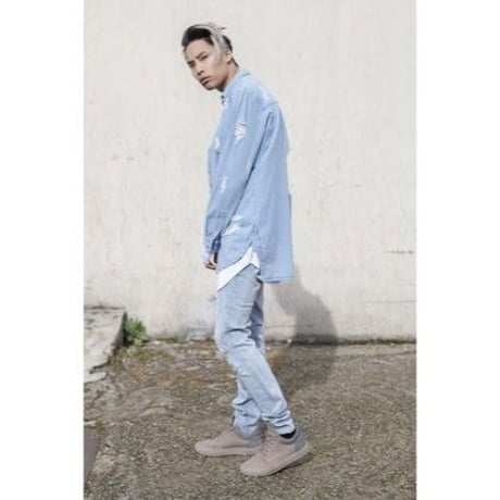 Sixth June/Damaged Denim Long shirts