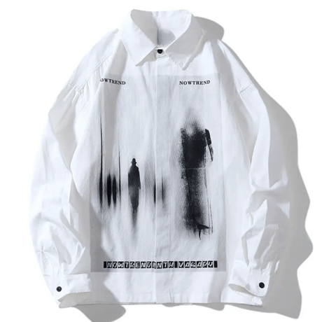 Mismatch NYC/ART Long shirts  "BLACK/WHITE"