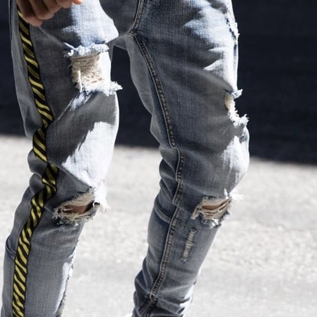 Cooper Nine/ side belt Denim