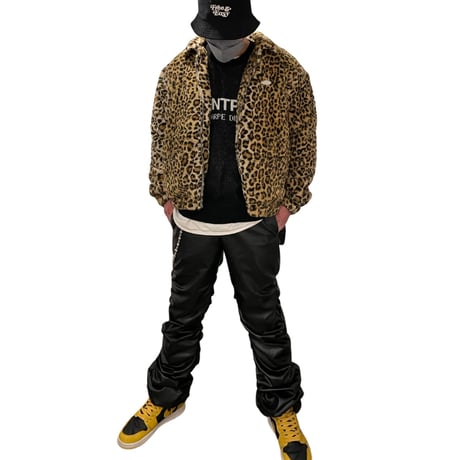 SAINT PAIN/FUR JACAKET  LEOPARD