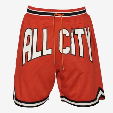 ALL CITY by Just Don / Logo basketball Shorts RED