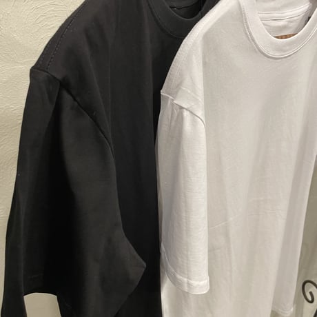 Mismatch Nyc /Layered Long Tshirt (WHITE/BLACK)