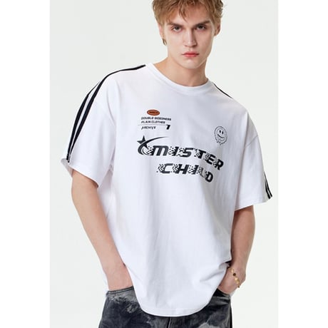 MISTERCHILD/Uniform Mesh Tshirts "WHITE"