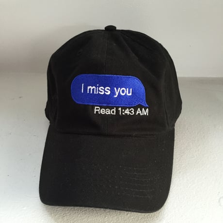 Trius Garments/miss you cap ブラック