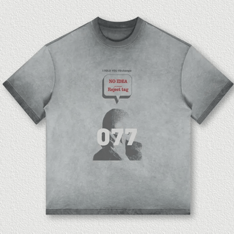 Mismatch NYC/077  Tee "GRAY&BROWN"