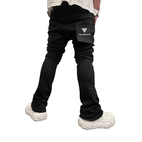 VALABASAS / Mr Stacked Denim  "BLACK"