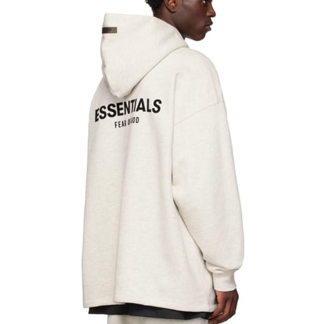 ESSENTIALS by Fear of God /Logo Relax Hoodie  "Oatmeal"