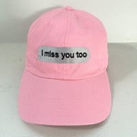 Trius Garments/miss you reply cap ピンク
