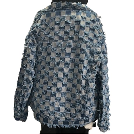 Mismatch NYC/Denim Checkboard Shirts Jacket