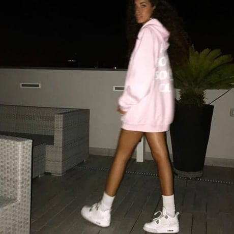 Anti Social Social Club/Logo フーディー　Light Pink