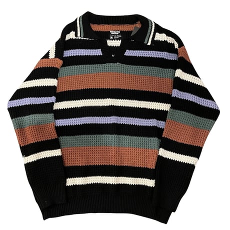 Mismatch NYC/  border crochet knit