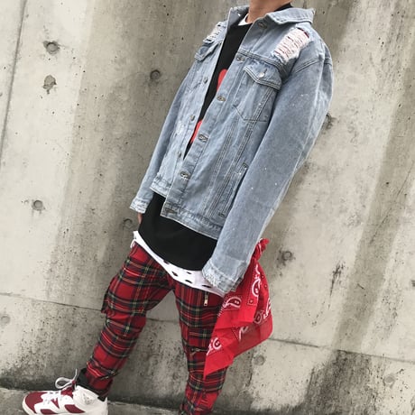 BOOHOO /BANDANA　Denim Jacket