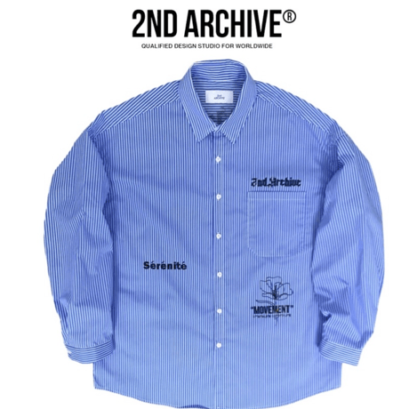 2nd archive/ Flower Graffiti Oversize Shirts