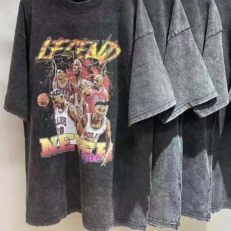 Mismatch NYC/”BULLS LEGEND” vintage Tee