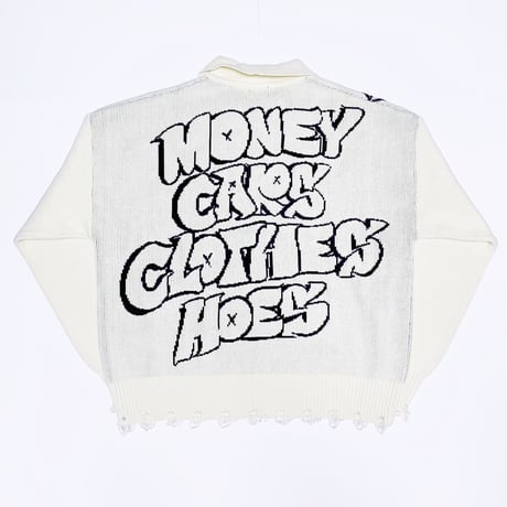 FNTY/Knitted Praying girl Sweater  "WHITE "