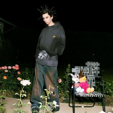 Drew House/Scribble logo Hoodie VINTAGE BLACK