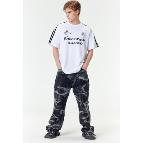 MISTERCHILD/Uniform Mesh Tshirts "WHITE"