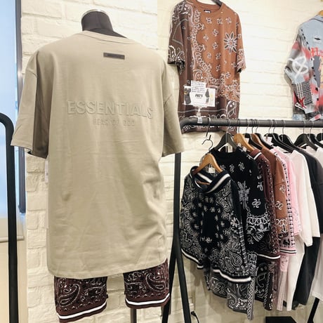 FNTY/ ２TONE HAND STITCHING PAISLEY Tshirts "BROWN"