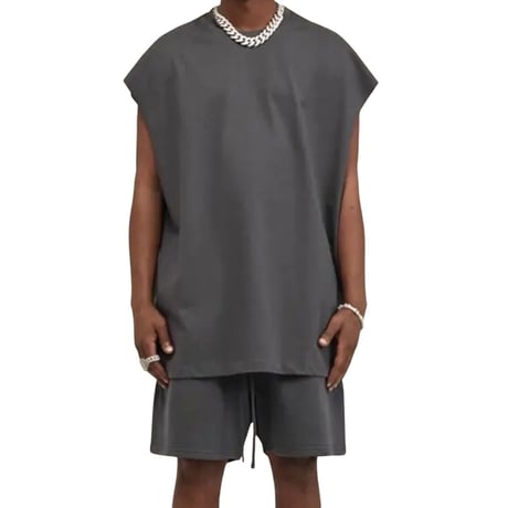 Mismatch NYC/Oversize CutOff "DARK GRAY"
