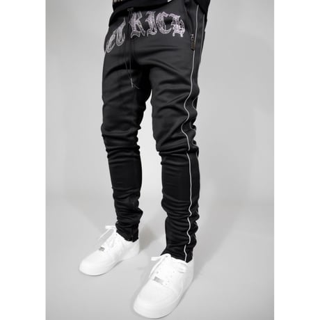 GUAPI/ BLACK ”GET RICH” Track pants