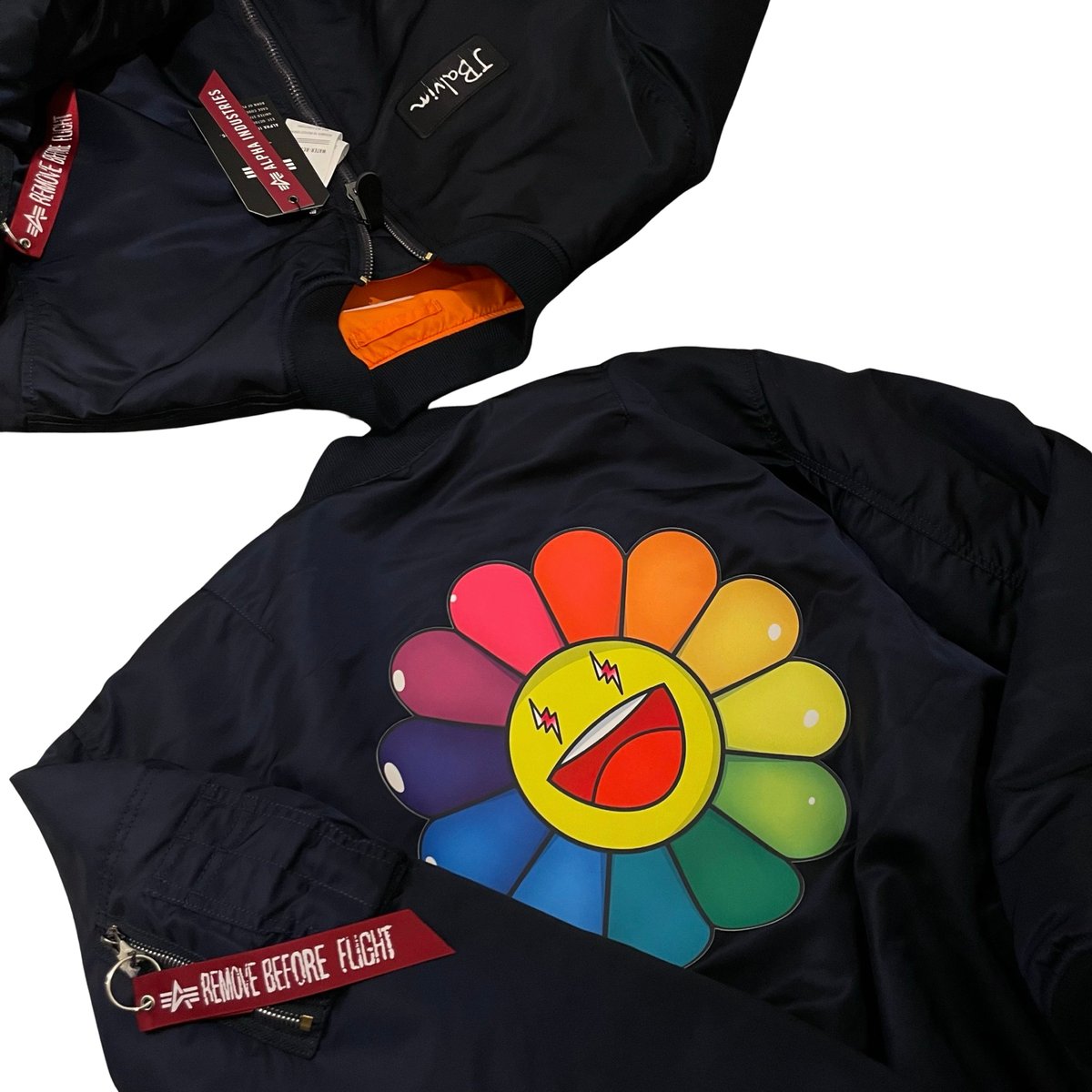 村上隆KAIKAI KIKI × J BALVIN × ALPHA MA-1 J Balvin × Takashi Murakami/