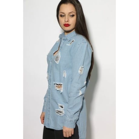 Sixth June/Damaged Denim Long shirts