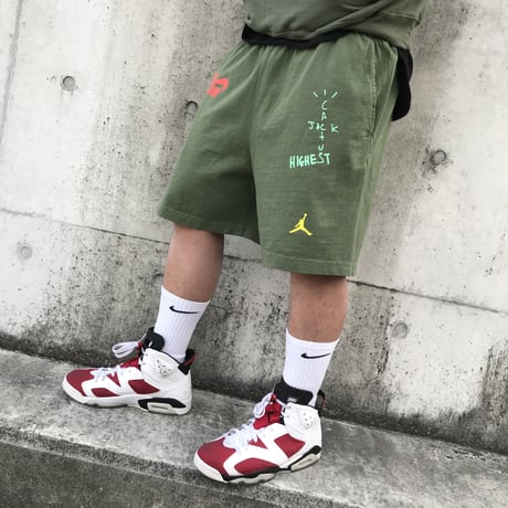 Nike × Travis Scott /Cactus Jack JORDAN Shorts "OLIVE"