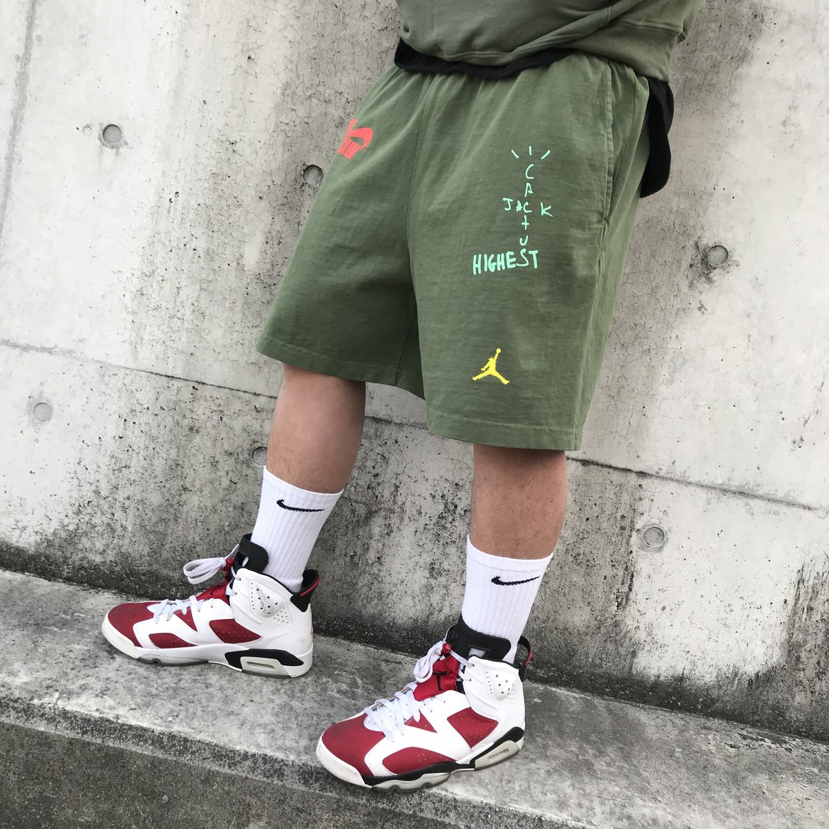 NIKE Travis Scott x Jordan ショートパンツ Cactus Jack 激レア Travis Scott×NIKE Jordan コラボ ショーツ