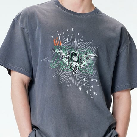 MISTERCHILD/Dyeing ANGEL Tshirts "GRAY"