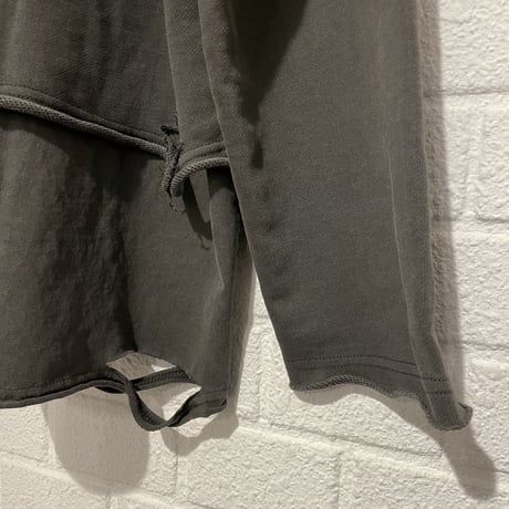 Mismatch NYC/Damage layered crewneck  "Washed BLACK"