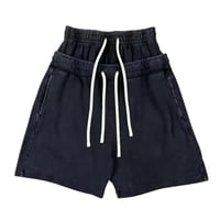 Mismatch NYC/Wwaist Washed Shorts  "Vintage Black"