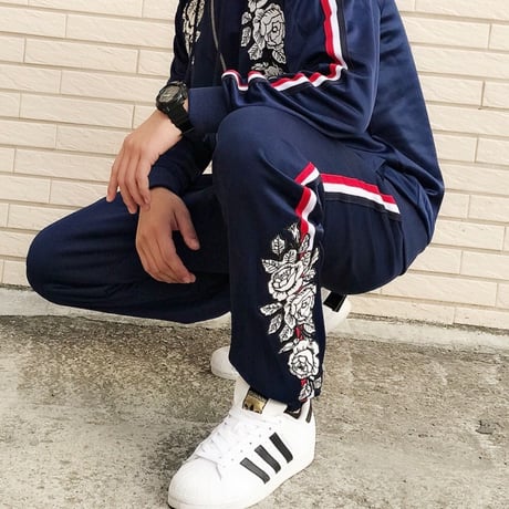 Reason Clothing Newyork/ROSE track pants  NAVY