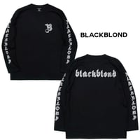 BLACK BLOND/Sketch Logo Long Tee BLACK
