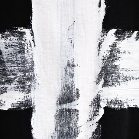 By The R/ Cross Paint Cotton Tshirts BLACK(Set UP)