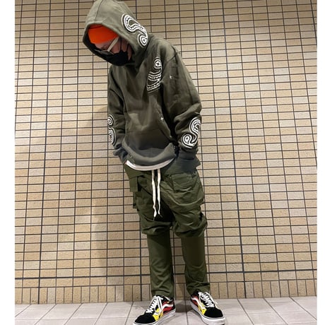 EPTM/PAISLEY  HOODIE ”OLIVE”